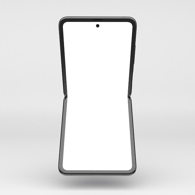 Flip mobile front side isolado em fundo branco