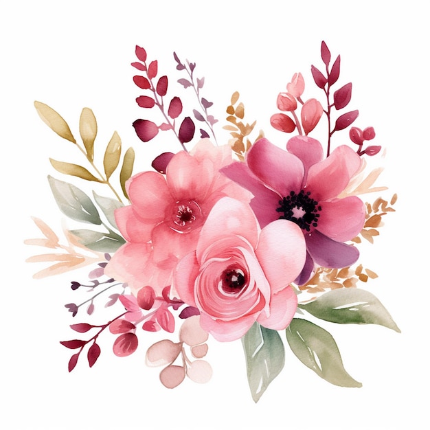 Foto flirty aquarela clipart floral