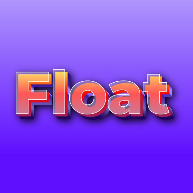 FloatText-Effekt JPG-Farbverlauf lila Hintergrundkartenfoto