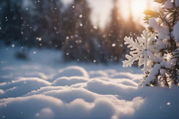 Foto floco de neve de inverno