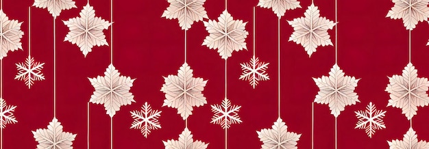 Flocos de neve e enfeites de papel de parede de natal