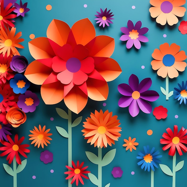 La flor en 3D