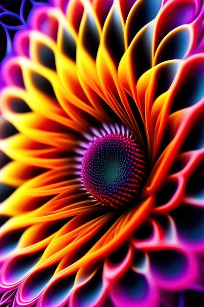 Flor Abstrata Fractal