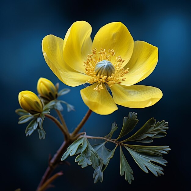 Foto flor de aconita de navidad imágenes generadas por ia realistas