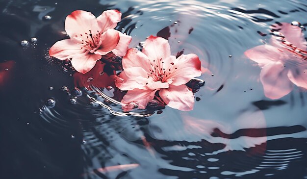 Flor en el agua generada por IA
