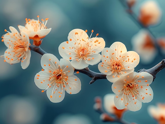 Foto flor albaricoque japonés florecimiento albaricoque árbol albaricoque flores