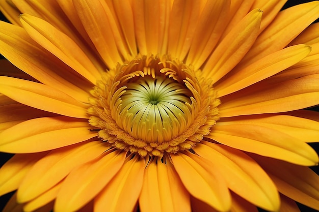 una flor amarilla con un centro verde que tiene un centro verde