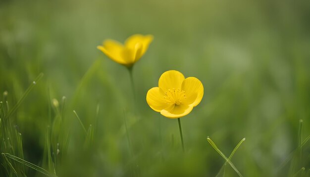 una flor amarilla con el número 3 en ella