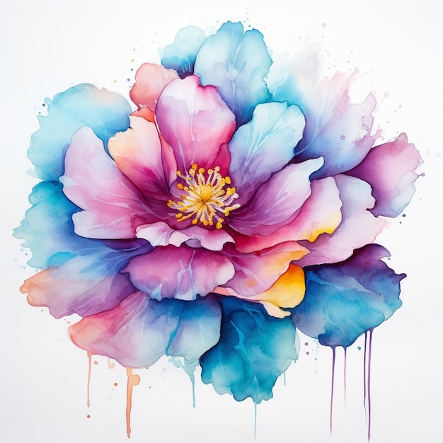 Flor Aquarela