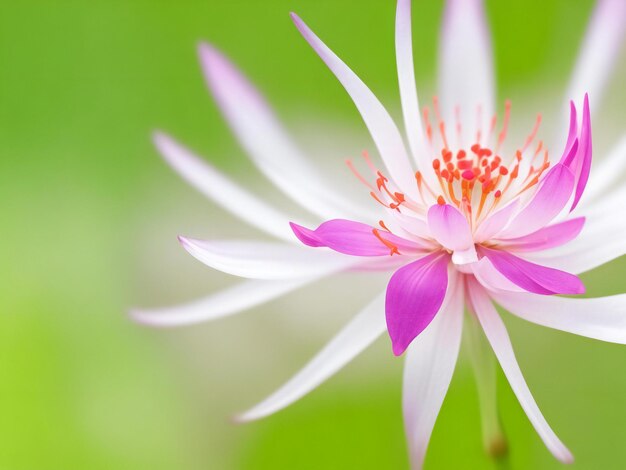 Flor de araña flor bellamente florecida con fondo natural ai generado