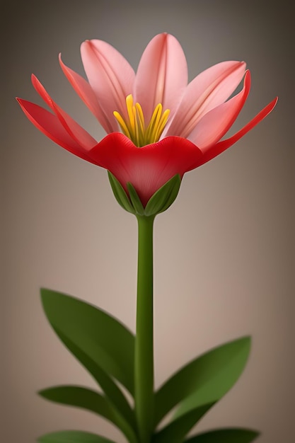 Foto flor de aspecto realista