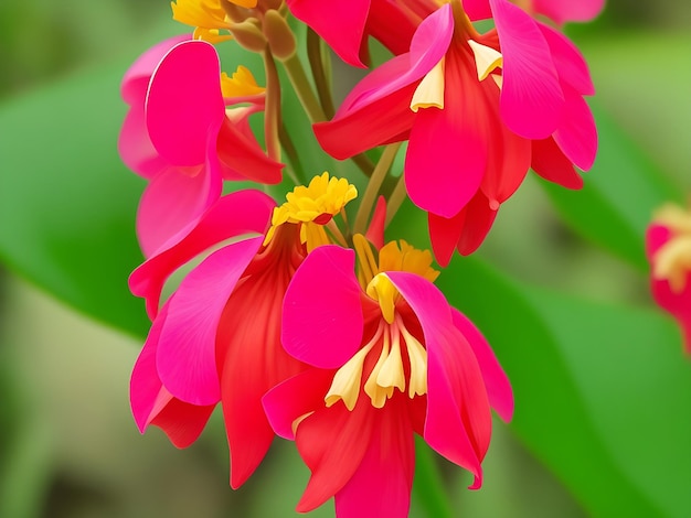 Flor australiana Chorizema Impresionante fotografía fija