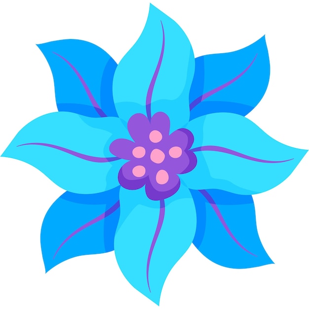 Foto flor azul desenho floral ilustração botânica natureza clipart flor de jardim arte de flores água