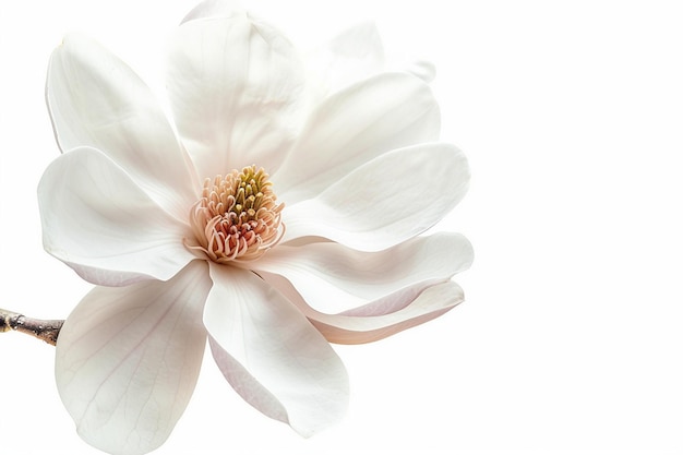 La flor blanca de la magnolia