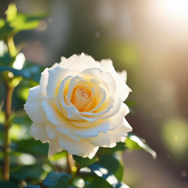 Foto una flor blanca con el número 8 en ella