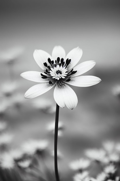 Foto la flor blanca