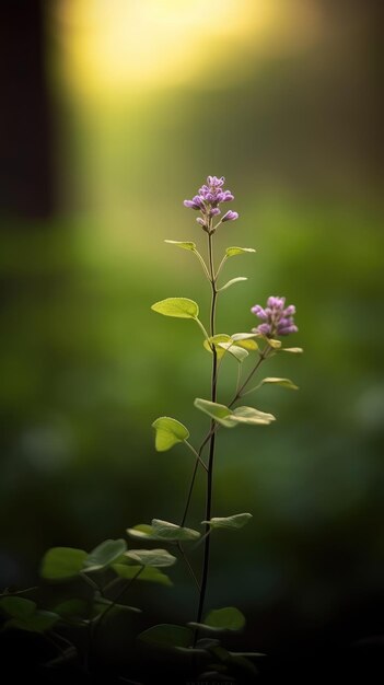 una flor en el bosque