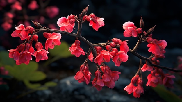 La flor de las campanas de coral la flor realista generada por la IA