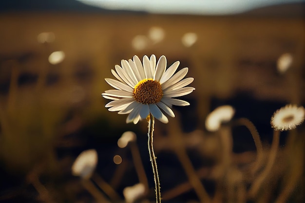 una flor en el campo