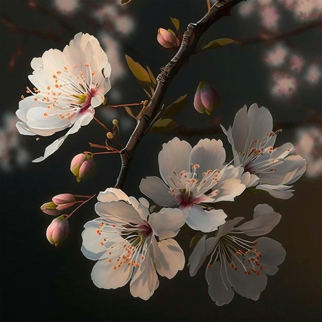 flor de cerezo sakura flores blancas