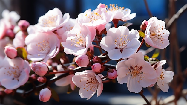 La flor de las Chaenomeles japonica