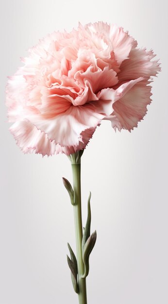 flor de clavel rosa en retrato
