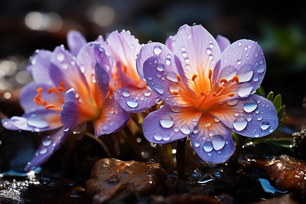 La flor del coco en flor de cerca.