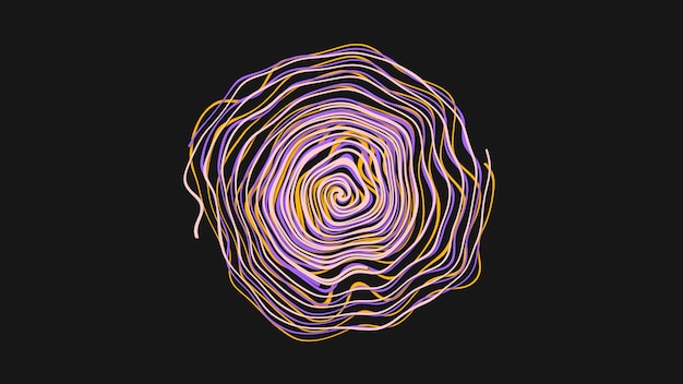 una flor colorida se muestra en una espiral