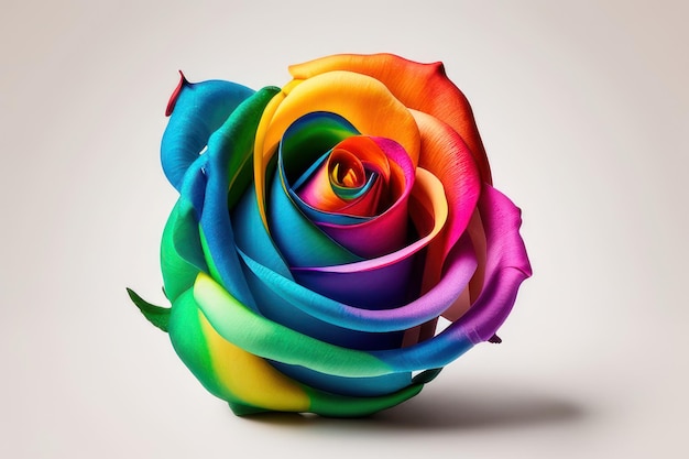 Una flor colorida con la palabra amor en ella