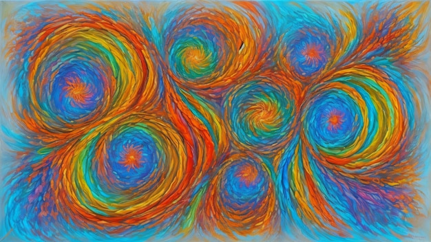 Flor da Terra Obra de arte abstrata destacando o crescimento celular em cores terrosas