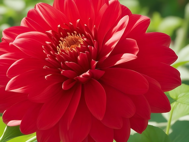 Flor de dalia roja ai generada