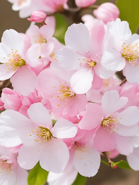 Foto flor de cerejeira gerada por ai