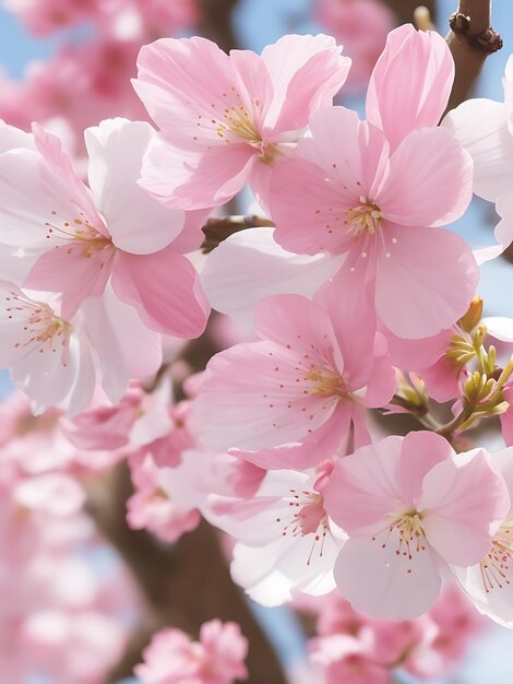 Foto flor de cerejeira gerada por ai