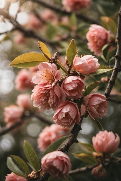 Flor de cerejeira na primavera