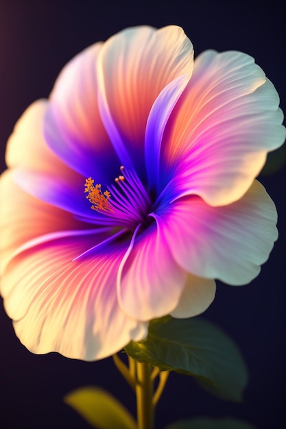 flor de hibisco arte