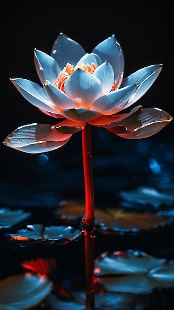 Foto flor de lótus branca