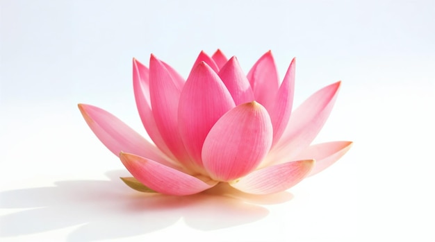 Flor de lótus rosa em floração