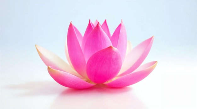 Flor de lótus rosa em floração