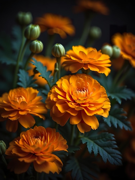 Flor de Marigold Flor bonita