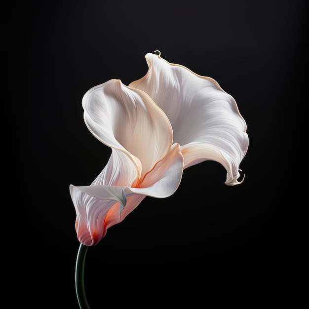 flor de tecido de seda colorida