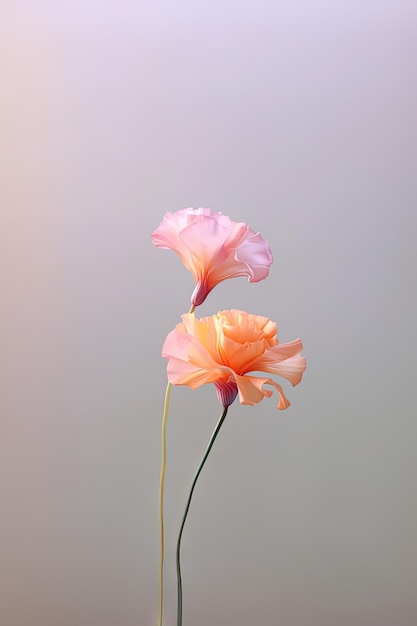 flor de tecido de seda colorida