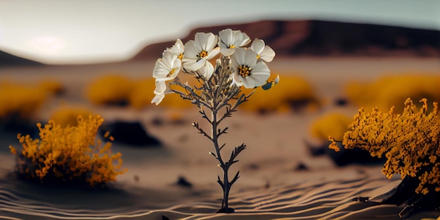 Flor en el desiertoIA generativa