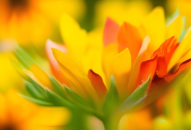 Foto la flor se desintegra