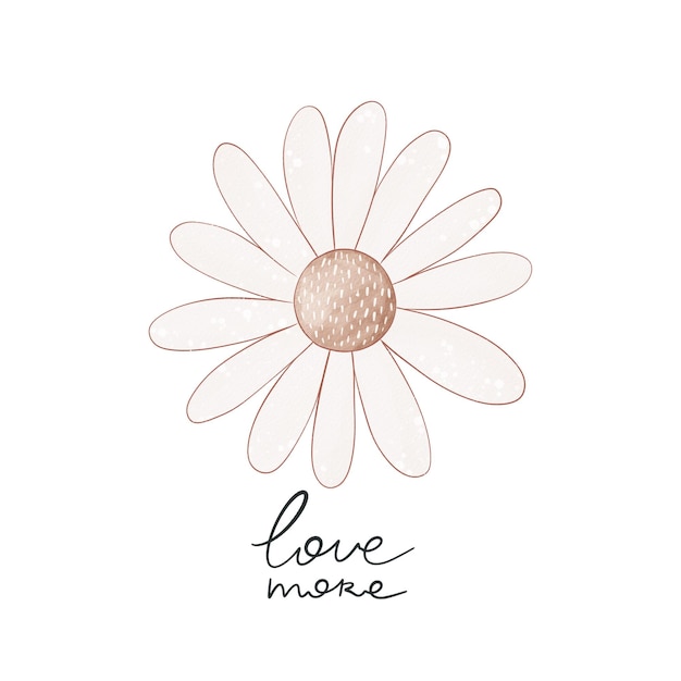 flor de dibujos animados Ilustración colorida diseño de estilo plano para tarjetas impresión carteles portada del logotipo