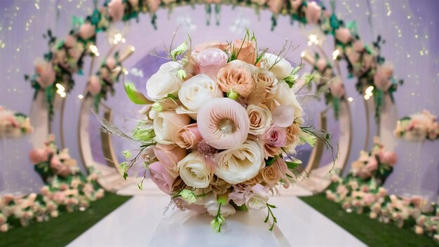 Flor em um evento de casamento