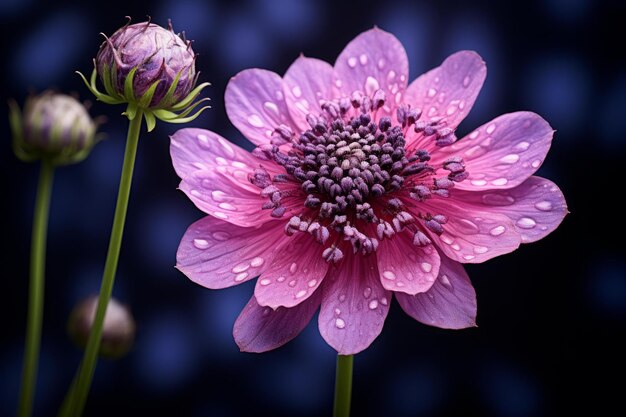 Flor escabosa roxa vibrante gerar ai