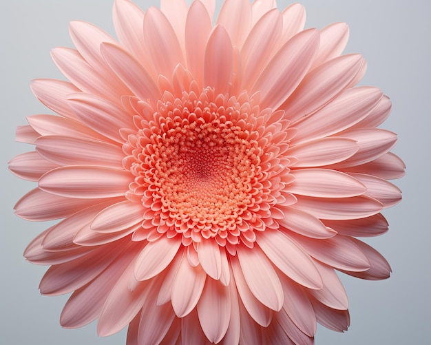 una flor con un fondo blanco creada con IA generativa