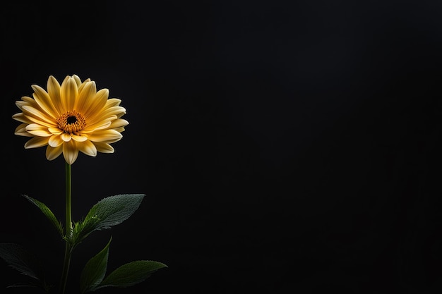 Flor en fondo oscuro Diseño Foto de fondo listo