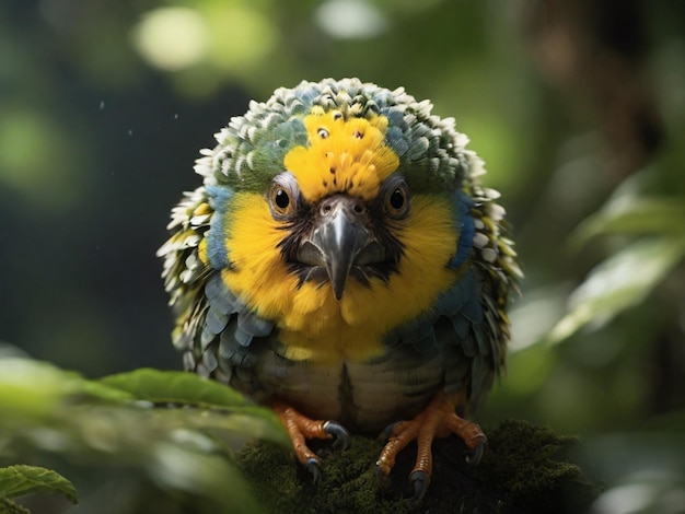 una flor frente a una cascada