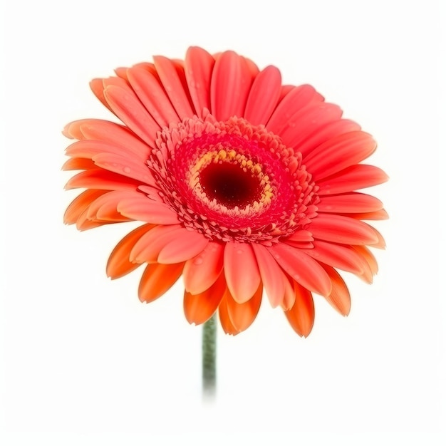 Flor de gerbera aislada Ilustración AI GenerativexA